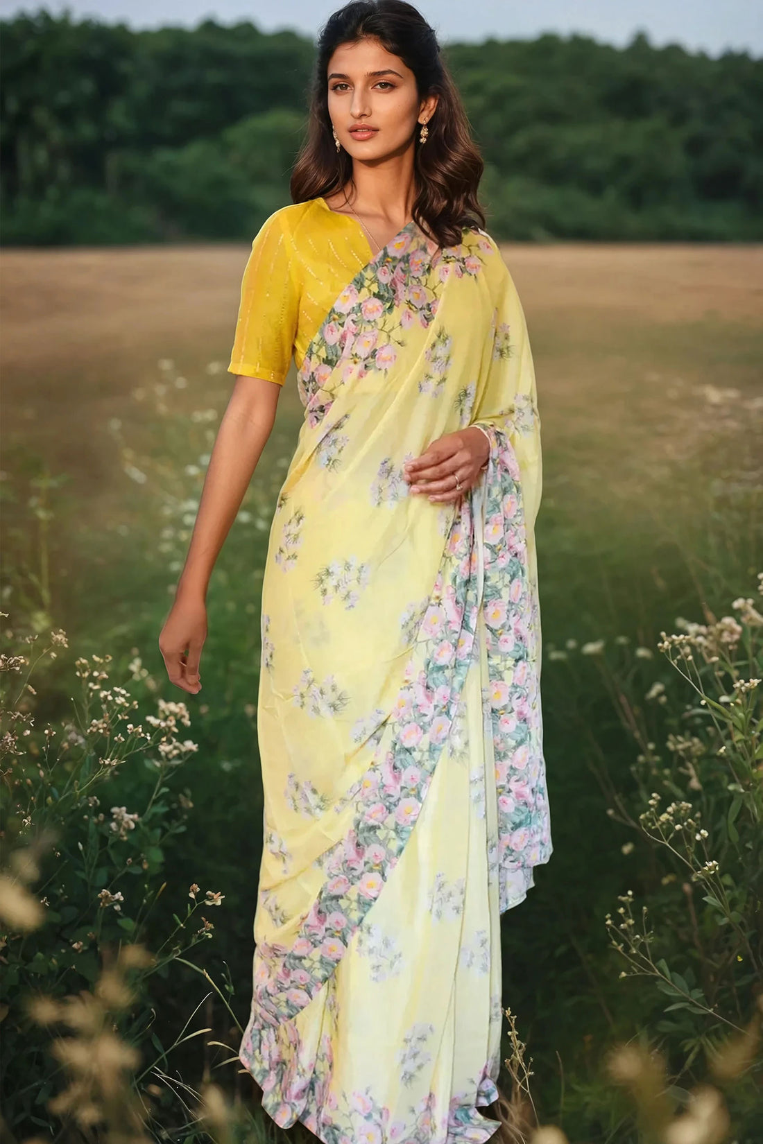 Gulbahar - Muslin Saree