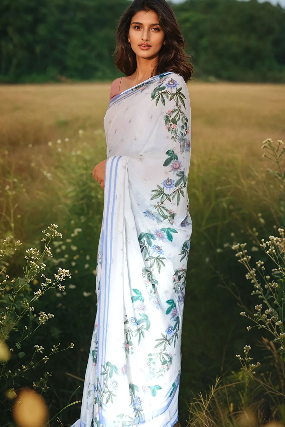 Shireen - Muslin Saree