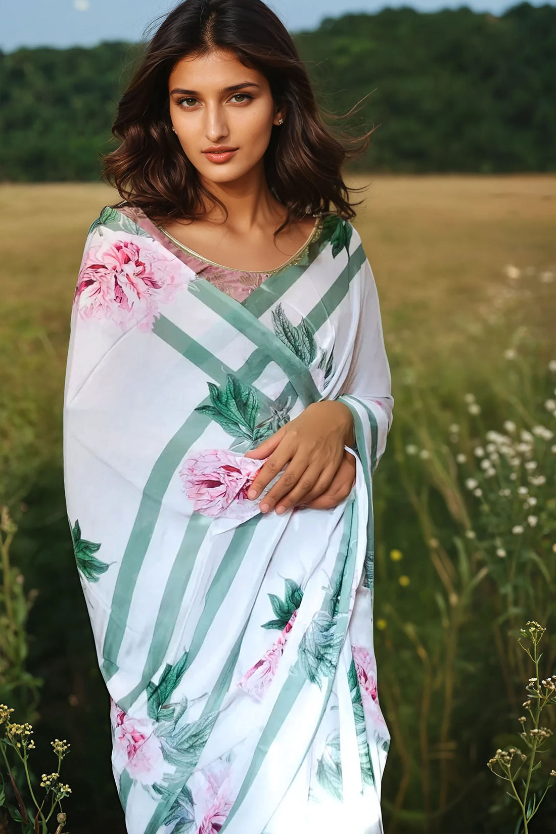 Sumbul - Muslin Saree