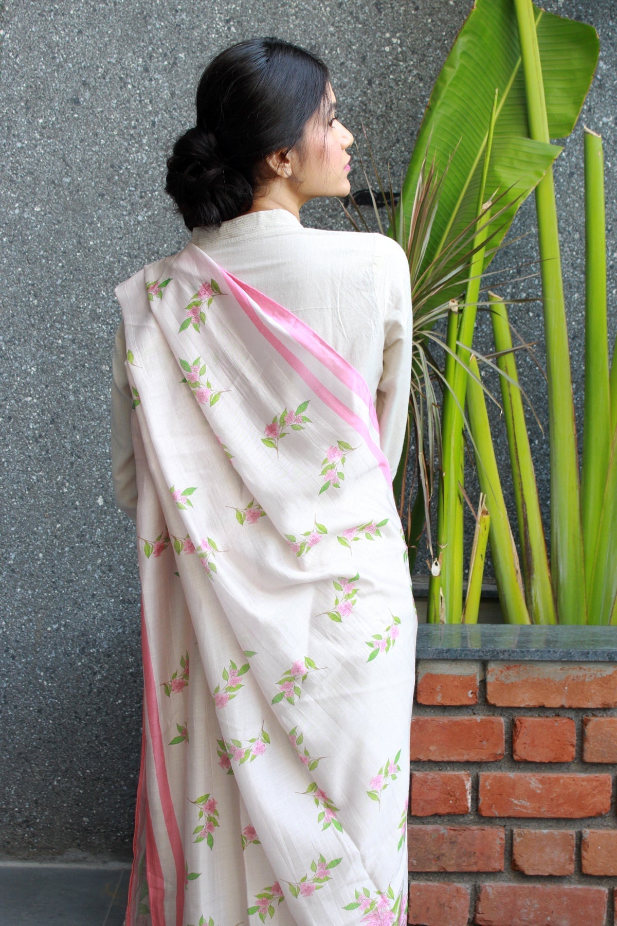 Buy-Blush - Chanderi Dupatta-Cyahi-Online