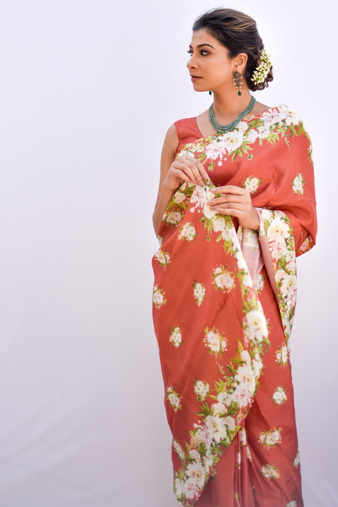 Gerua Silk Saree